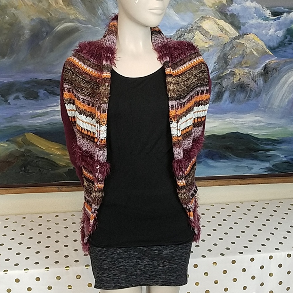 Rustic unique patterned BKE shawl xs